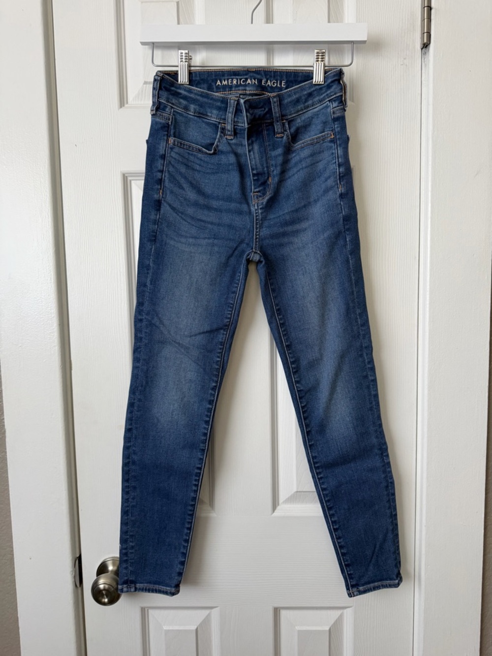 American Eagle Outfitters High-Rise Dark Blue Slim Jeans